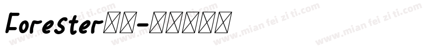 Forester字体字体转换