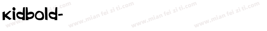 kidbold字体转换