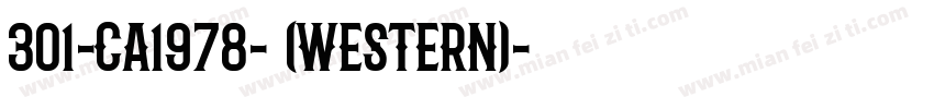 301-CA1978-普通(western)字体转换