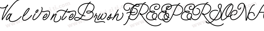 ValienteBrushFREEPERSONALUSS字体转换