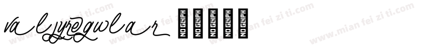 valjyregular字体转换