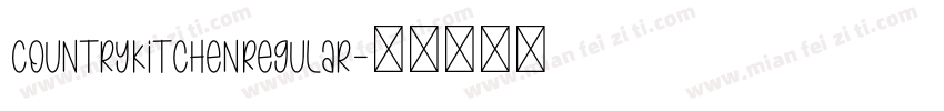 CountryKitchenRegular字体转换