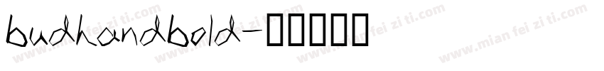 budhandbold字体转换