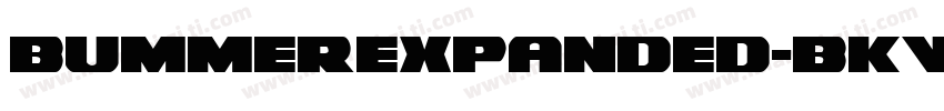 BummerExpanded-BKVV字体转换