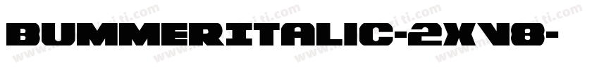 BummerItalic-2xV8字体转换