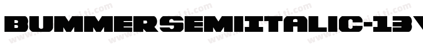 BummerSemiItalic-13Vg字体转换