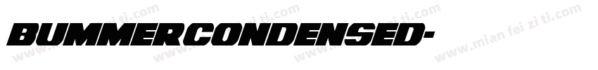 BummerCondensed字体转换
