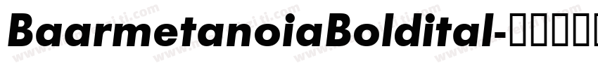 BaarmetanoiaBoldital字体转换