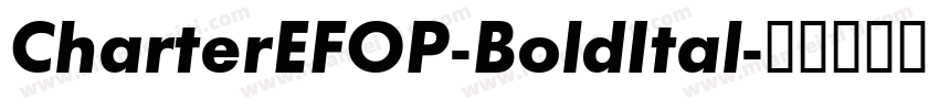 CharterEFOP-BoldItal字体转换
