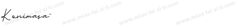 Konimasa字体转换