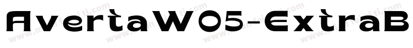 AvertaW05-ExtraBold字体转换