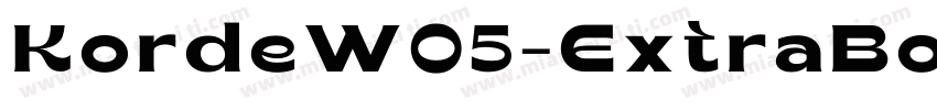 KordeW05-ExtraBold字体转换