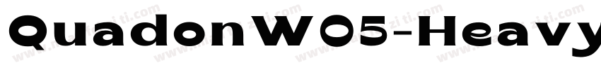 QuadonW05-HeavyItali字体转换