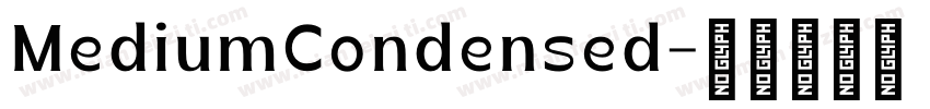 MediumCondensed字体转换