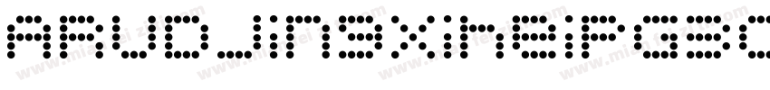 ARUDJingxiheiPG30字体转换