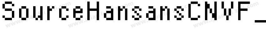 SourceHansansCNVF_56字体转换