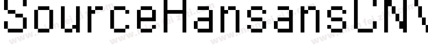 SourceHansansCNVF_56字体转换