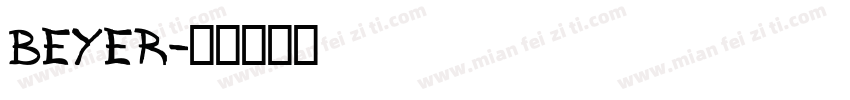 BEYER字体转换