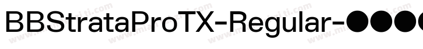 BBStrataProTX-Regular字体转换