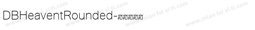 DBHeaventRounded字体转换
