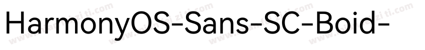 HarmonyOS-Sans-SC-Boid字体转换