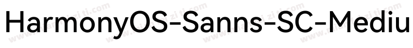 HarmonyOS-Sanns-SC-Medium字体转换