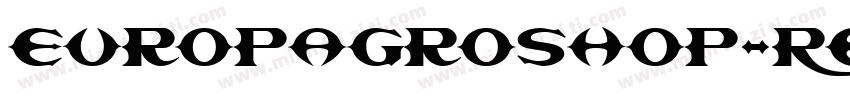 EuropaGroSHOP-Reg字体转换