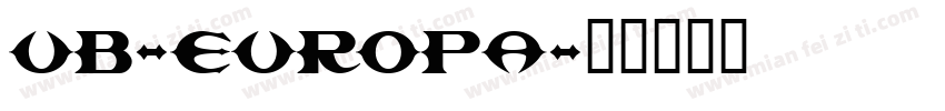 UB-Europa字体转换