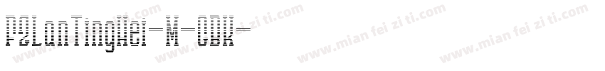 FZLanTingHei-M-GBK字体转换