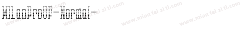 MILanProVF-Normal字体转换