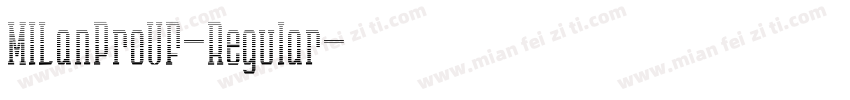 MILanProVF-Regular字体转换