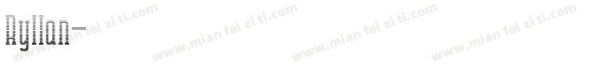 Ryllan字体转换