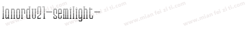 lanordv21-semilight字体转换