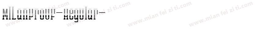 MILanProVF-Regular字体转换