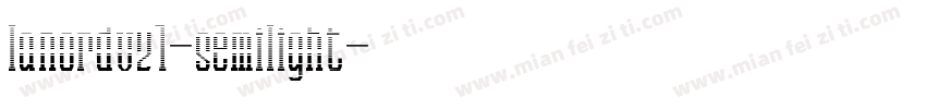 lanordv21-semilight字体转换
