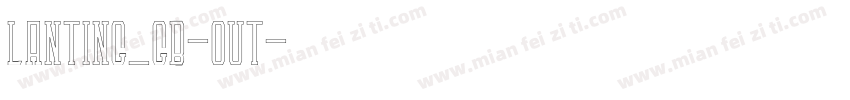 LANTING_GB-OUT字体转换