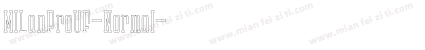 MILanProVF-Normal字体转换
