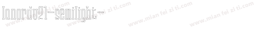 lanordv21-semilight字体转换
