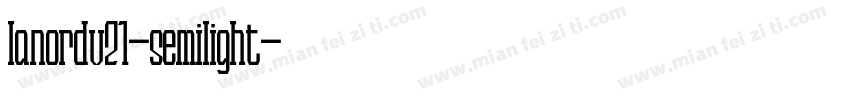 lanordv21-semilight字体转换