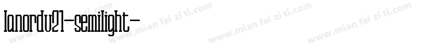 lanordv21-semilight字体转换