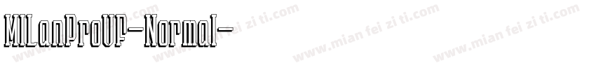 MILanProVF-Normal字体转换