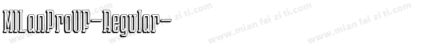 MILanProVF-Regular字体转换