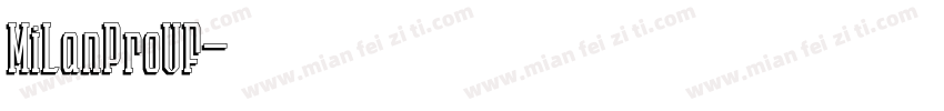 MiLanProVF字体转换