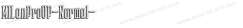 MILanProVF-Normal字体转换