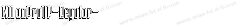 MILanProVF-Regular字体转换