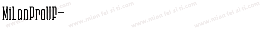 MiLanProVF字体转换
