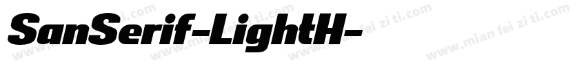SanSerif-LightH字体转换