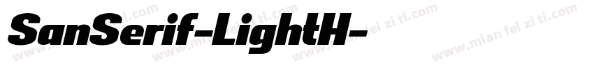 SanSerif-LightH字体转换