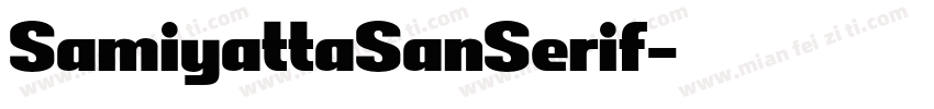 SamiyattaSanSerif字体转换
