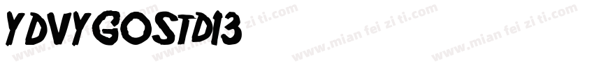 YDVYGOStd13字体转换